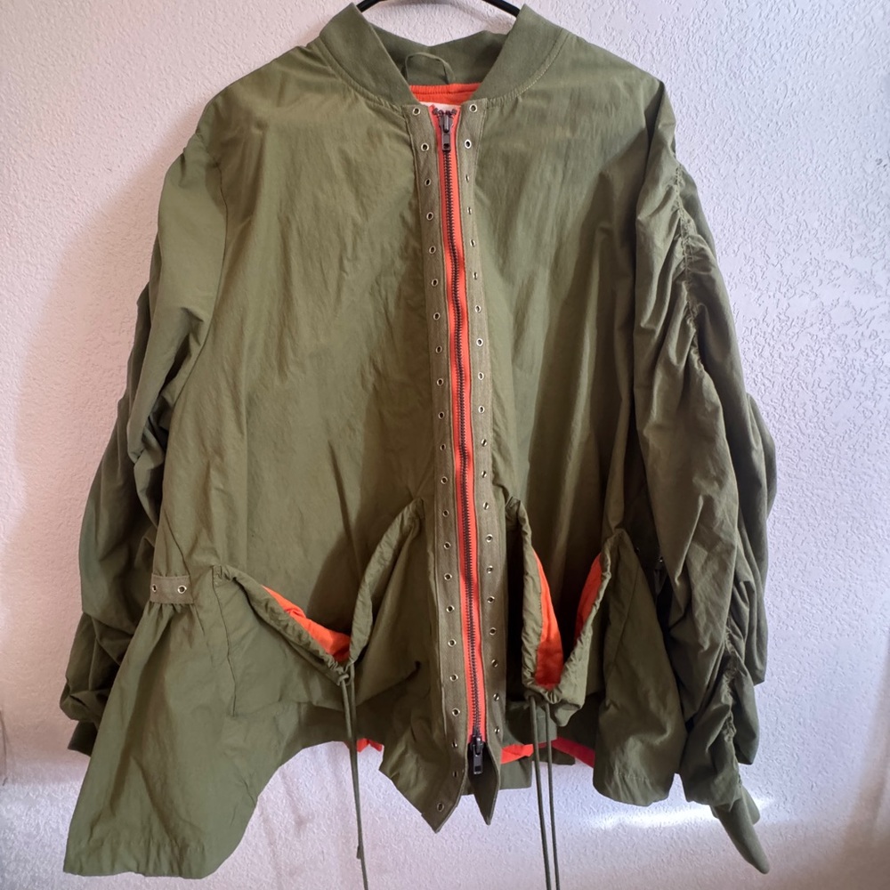Free People Parachute Sport Jacket Medium NWOT - Picture 2 of 5